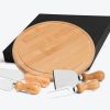 Conj. Para Queijo Em Bambu / Madeira / Inox - 5 Pçs - Imagem 2