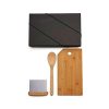 Kit Para Cozinha Em Bambu / Inox Com Espátula Multiuso - Imagem 3